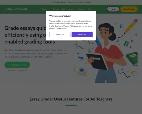 Essay -Grader AI screenshot