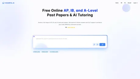 Examful.ai: Free AP, IB, and A-Level Past Papers and Tutoring screenshot