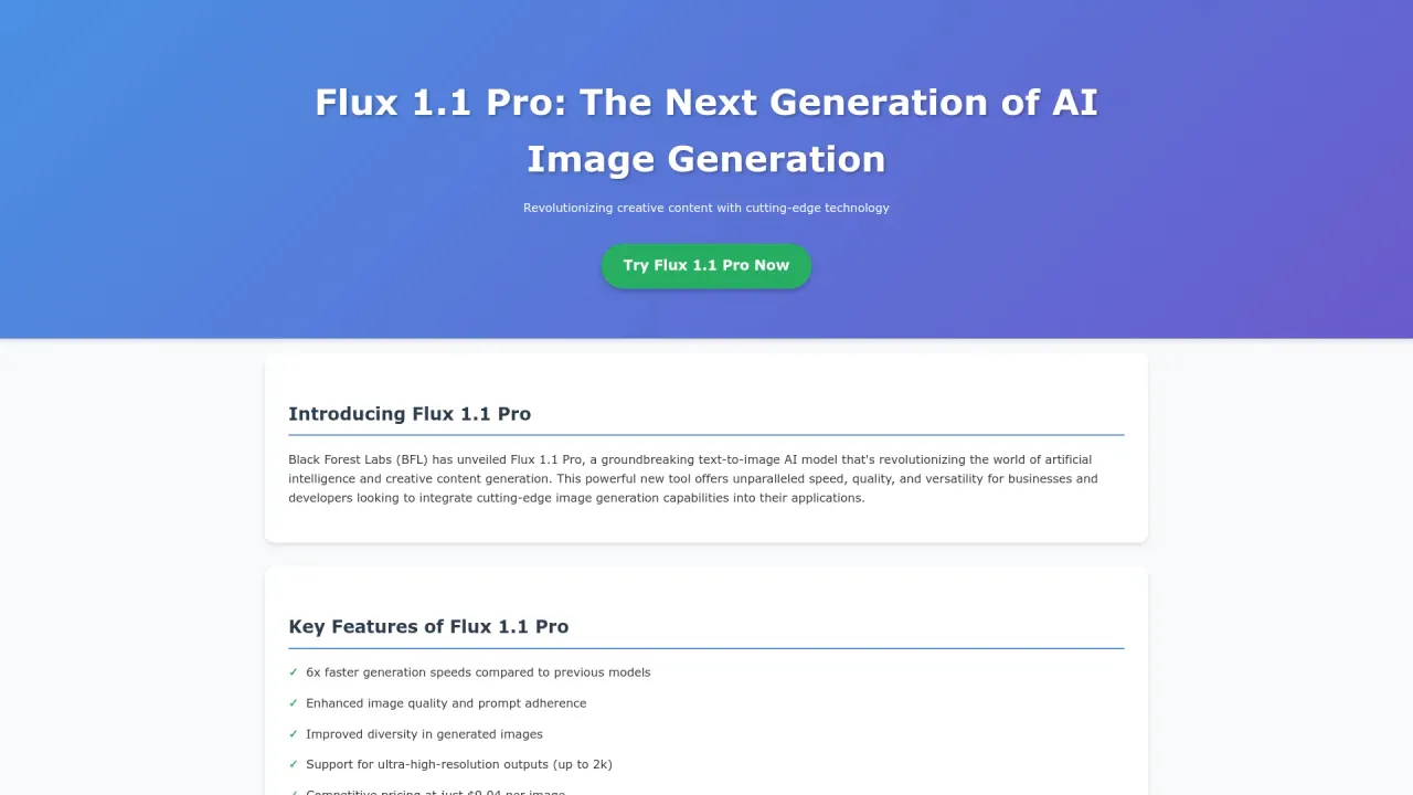 FLUX 1.1 Pro