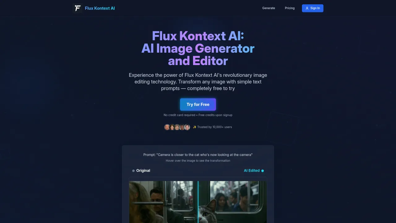 Flux Kontext: AI Image Generator