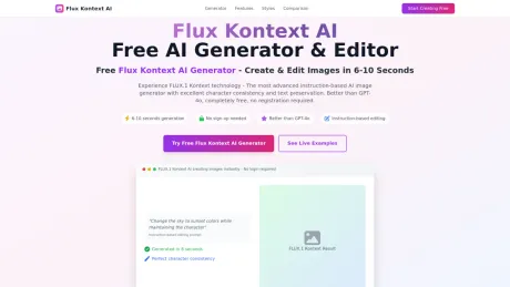 Flux Kontext AI screenshot