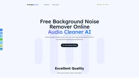 Free AI Audio Cleaner Online screenshot