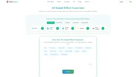 Free AI sound effect generator screenshot