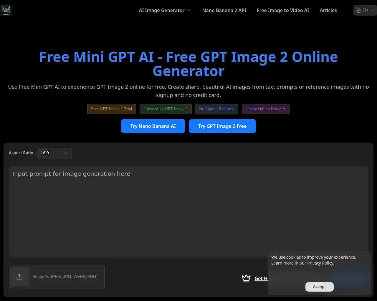 Free Mini GPT Image AI