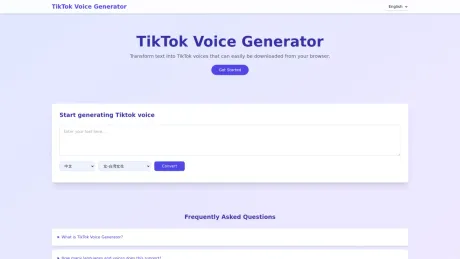 Free Text to TikTok Voice Generator screenshot
