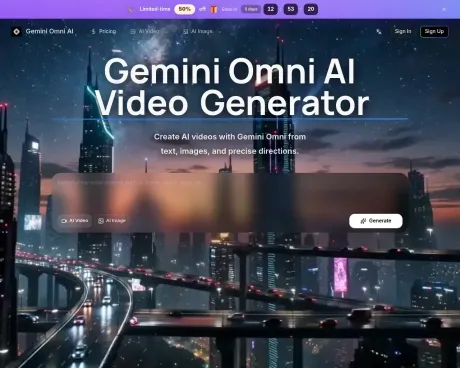 Gemini Omni AI Video screenshot