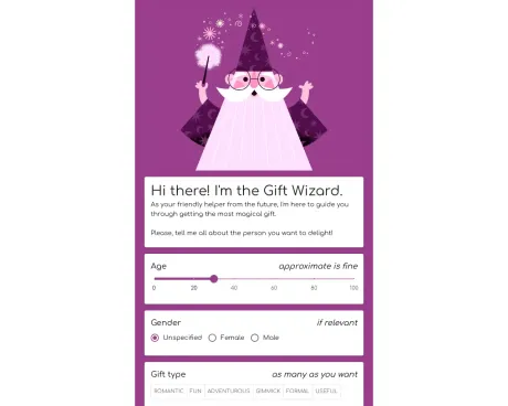 GiftWizard screenshot
