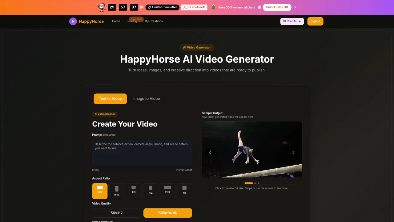 happyhorse 1.0 video