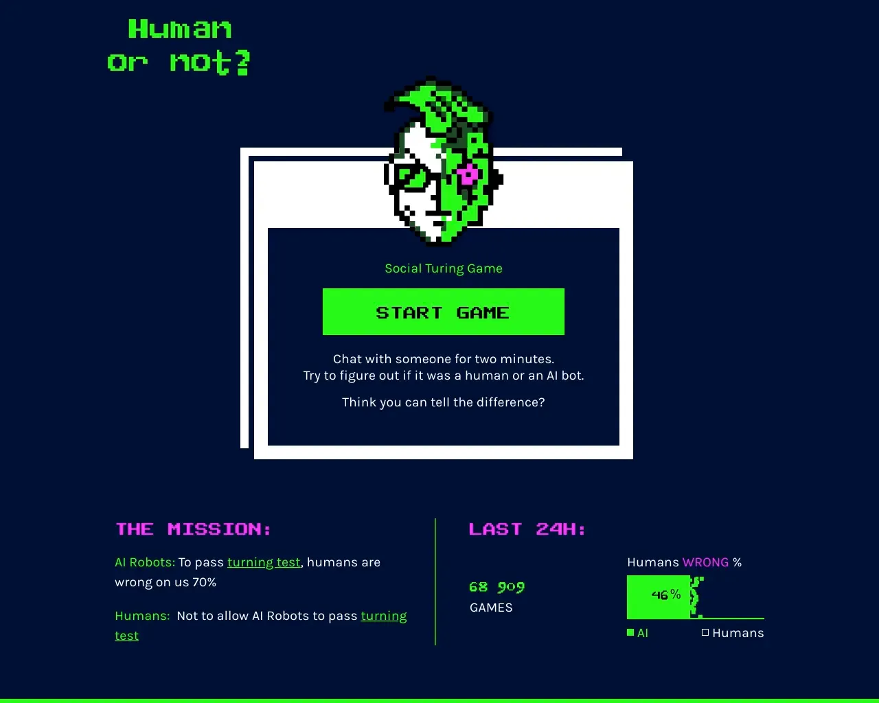 Human or Not: Did You Talk to AI or Human