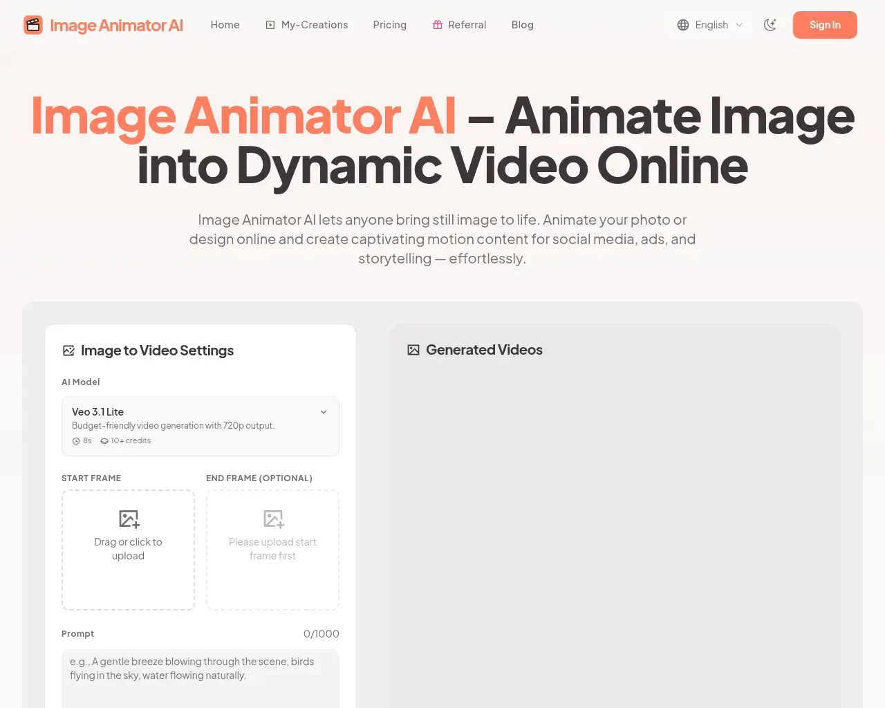 Image Animator AI