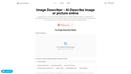 Image Describer screenshot
