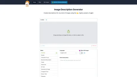 Image Description Generator screenshot