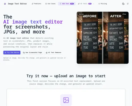 Image Text Editor screenshot