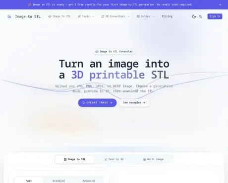 Image to STL screenshot