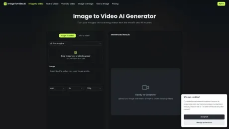 ImageToVideoAI screenshot