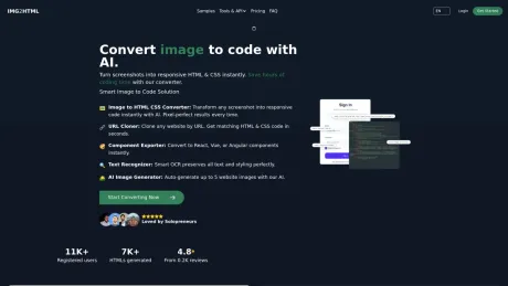 img2html screenshot