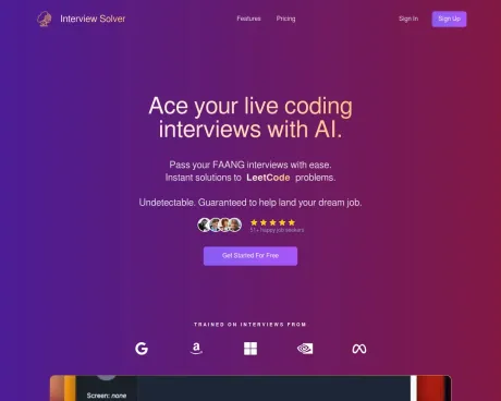 Interview Solver screenshot