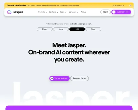 Jasper AI screenshot