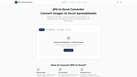 JPG To Excel Converter screenshot