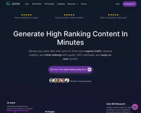 Junia AI screenshot