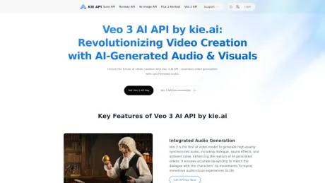 Kie.ai: Affordable & Scalable Veo 3 API screenshot
