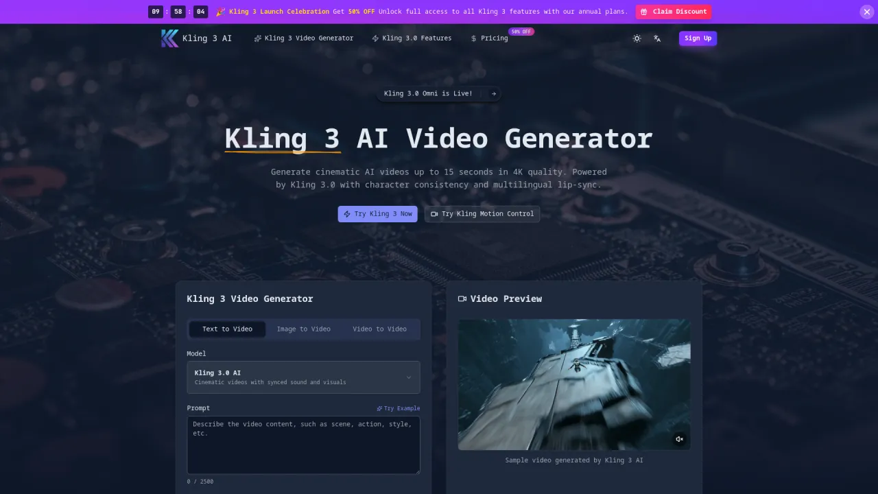 Kling 3.0 AI