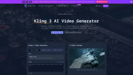 Kling 3.0 AI screenshot