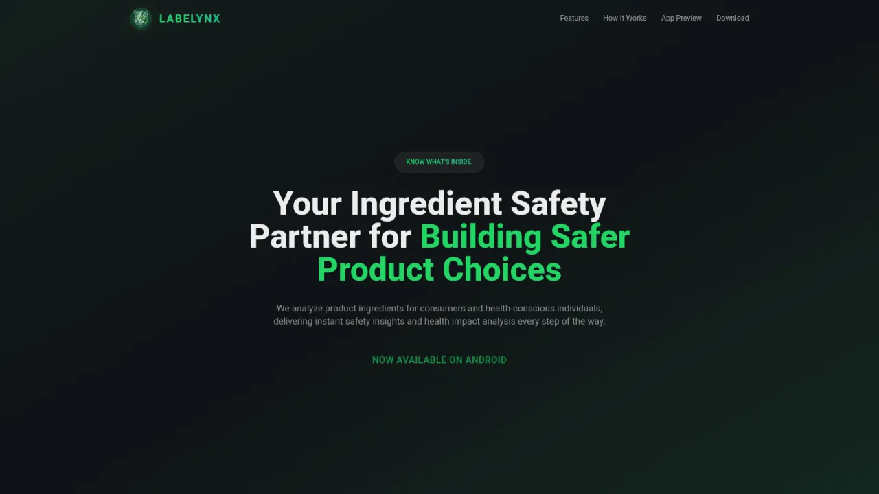 Labelynx - Ingredient Safety Analyzer