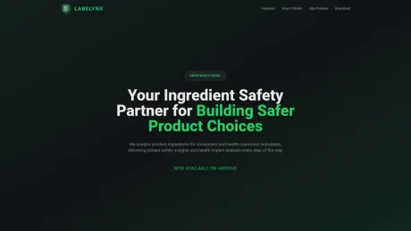 Labelynx - Ingredient Safety Analyzer screenshot