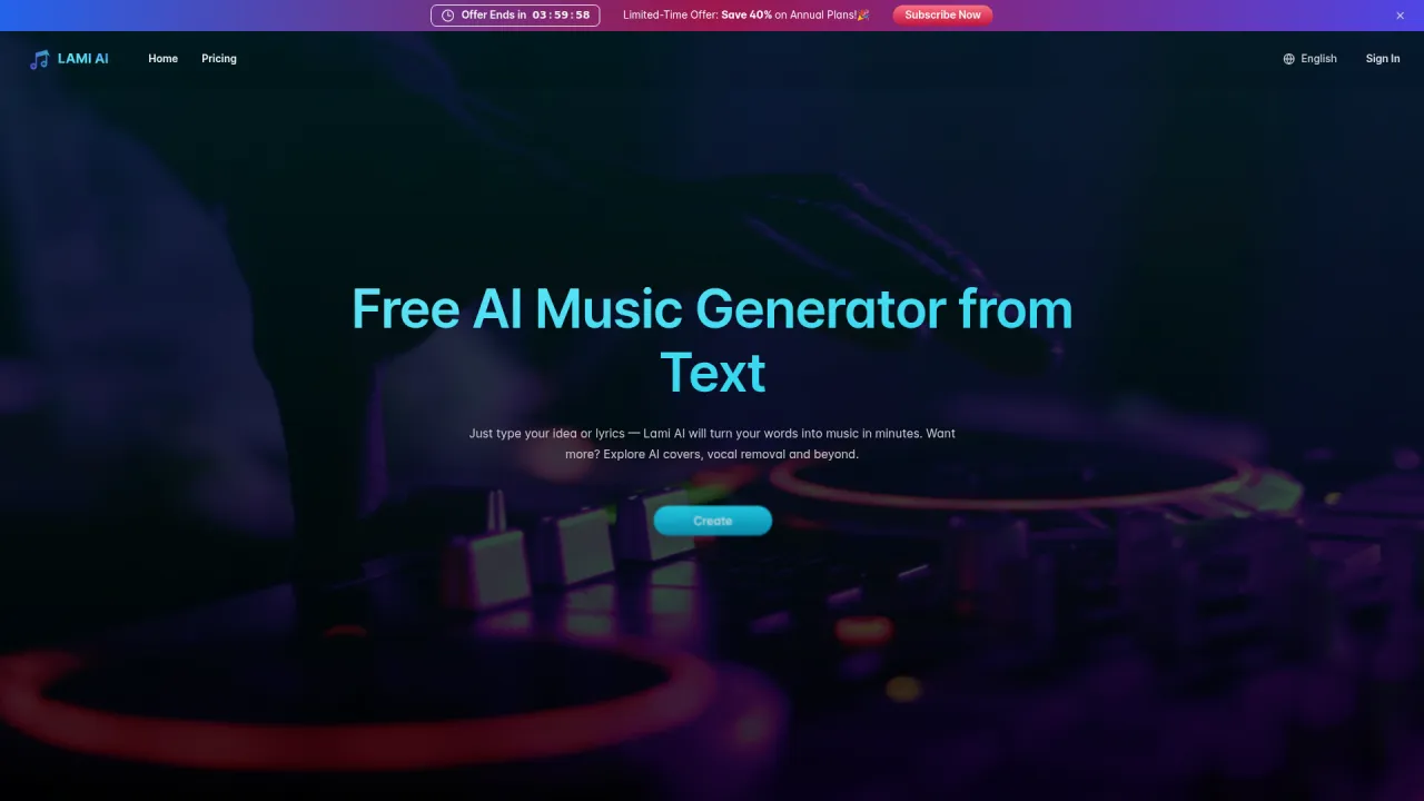 Lami.ai: Free AI Music Generator from Text