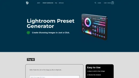 Lightroom Preset Generator screenshot