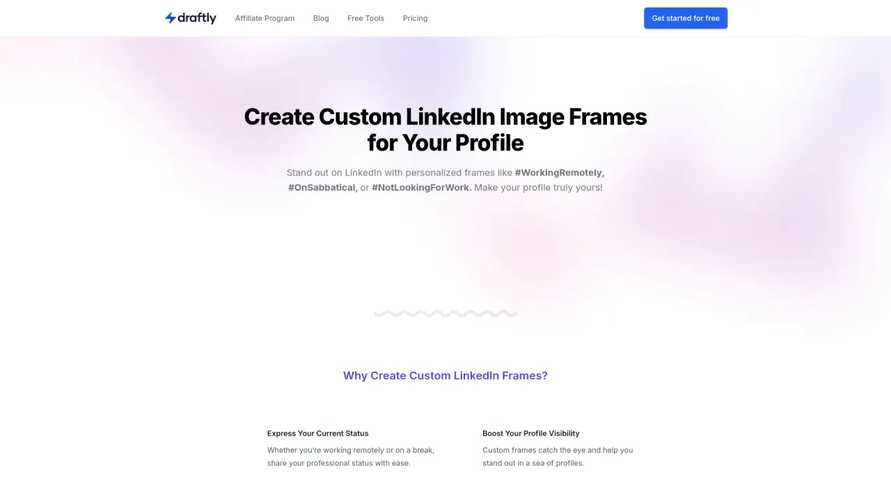 LinkedIn Profile Pic Frame Generator