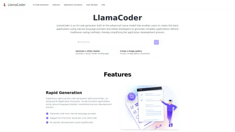 LlamaCoder screenshot