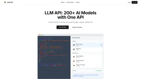 LLM API screenshot