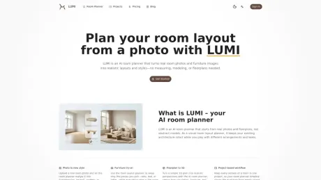 LUMI room planner screenshot