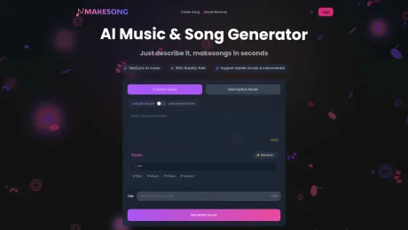 Makesong:AI Music & Song Generator screenshot