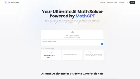 MathGPT screenshot