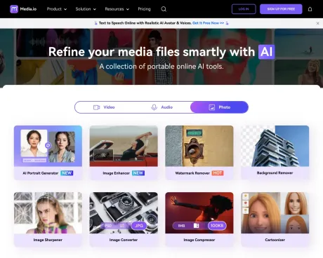 Media io screenshot