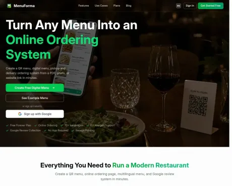 MenuForma screenshot