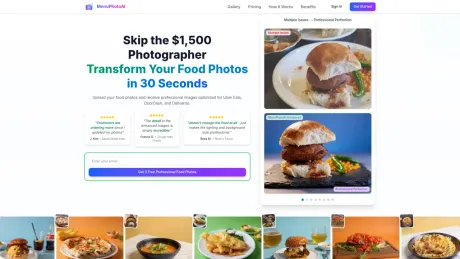 MenuPhotoAI AI Food Photo Editor screenshot