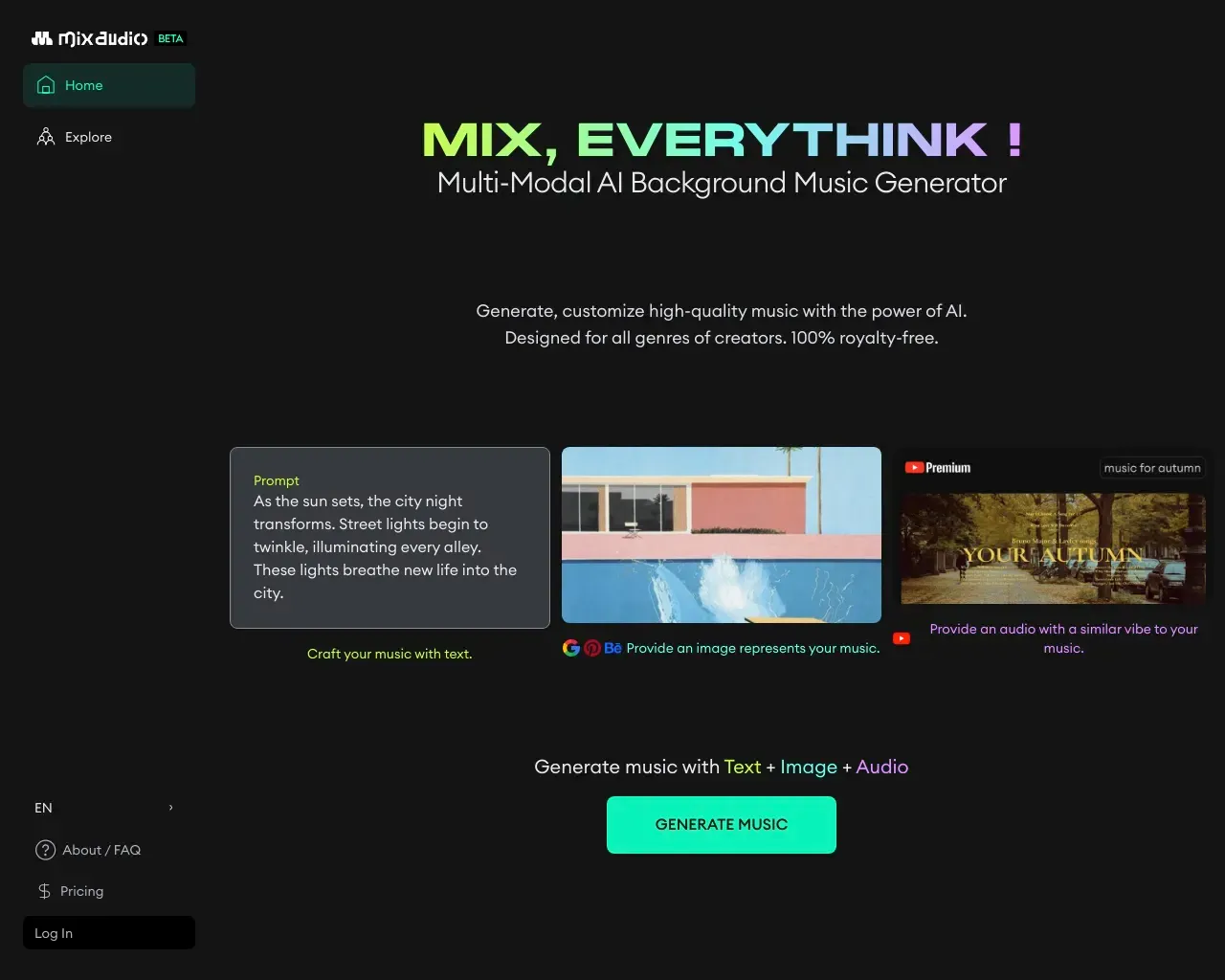 Mix audio