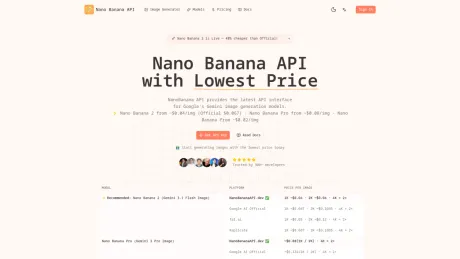 Nano Banana API screenshot