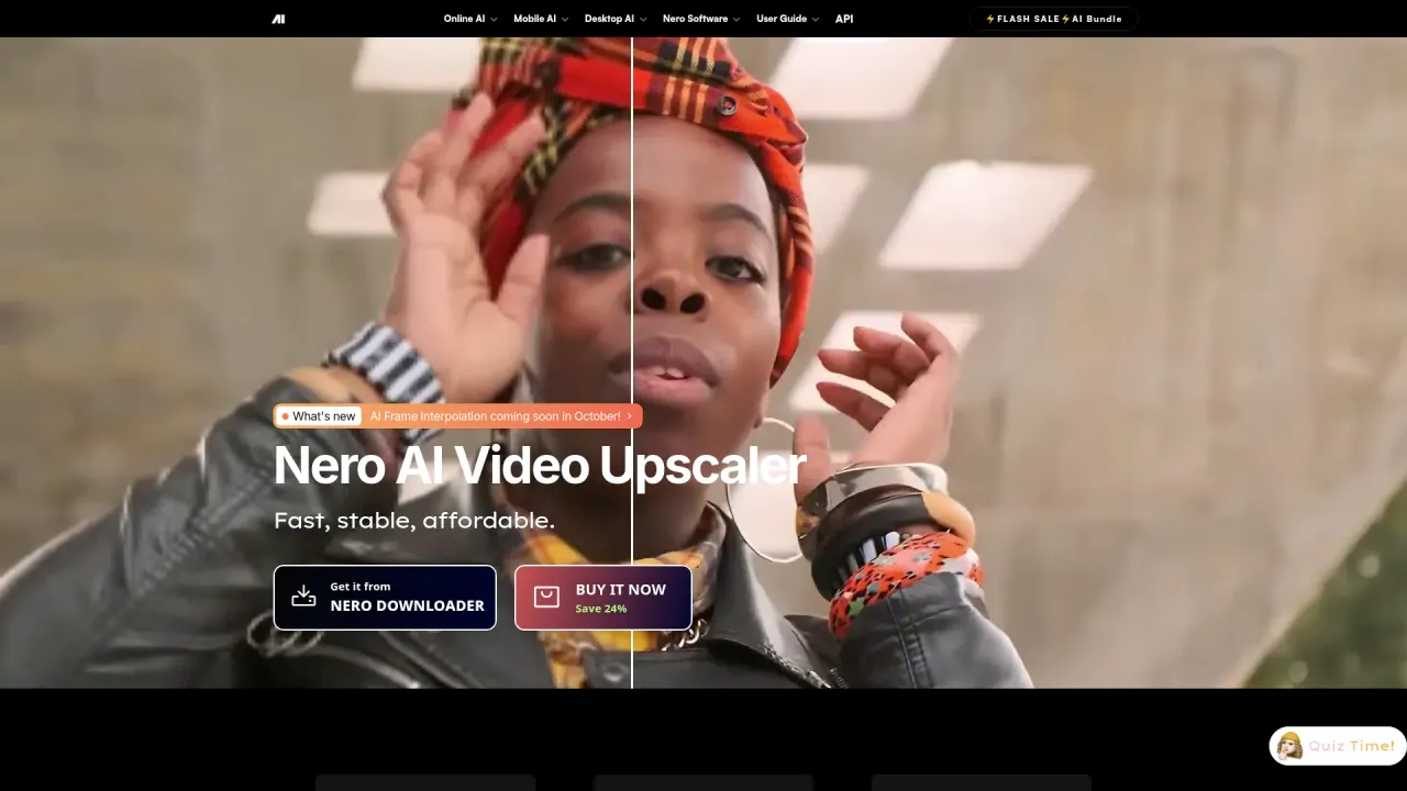 Nero AI Video Upscaler