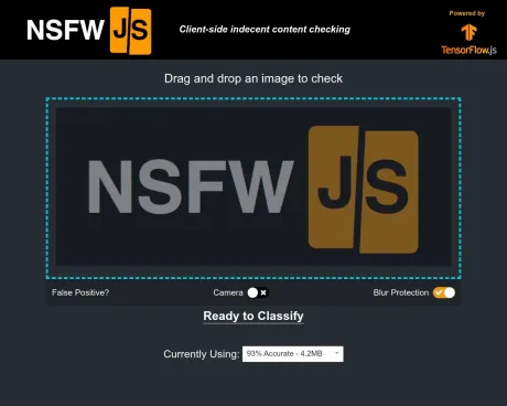 NSFW JS screenshot