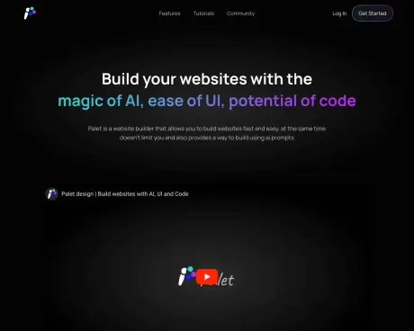Palet: Website Builder screenshot