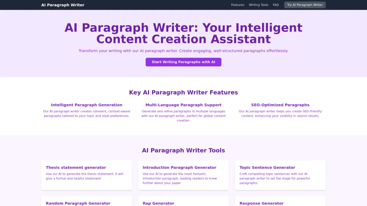 Paragraph Writer
