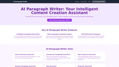 Paragraph Writer screenshot