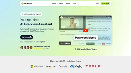 Parakeet AI screenshot