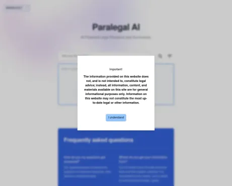 Paralegal AI screenshot
