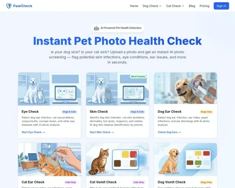 Paw Check Online screenshot
